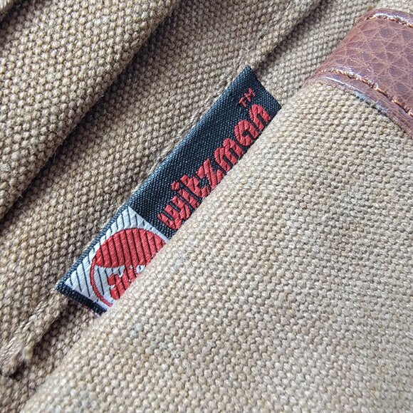 Witzman Canvas Backpack Travel Rucksack Multi Pocket Large Capacity Brown - Picture 3 of 12